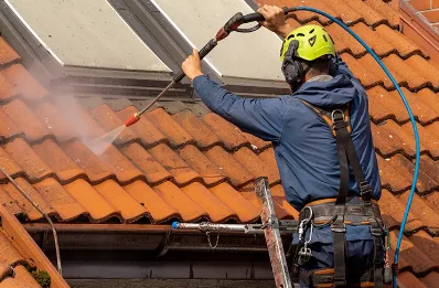 Démoussage et hydrofuge de toiture à Plauzat